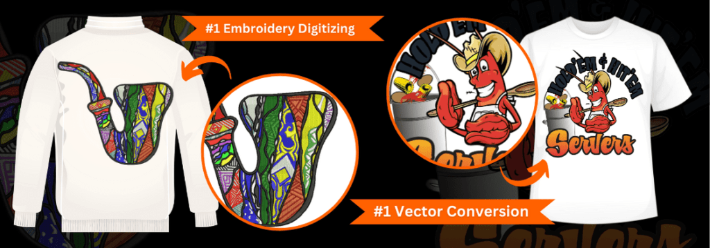 Embroidery Digitizing and Vector Conversion Services Online
