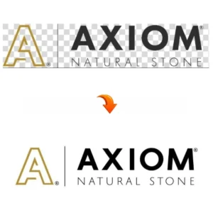 Axiom Natural Stone logo vector tracing sample
