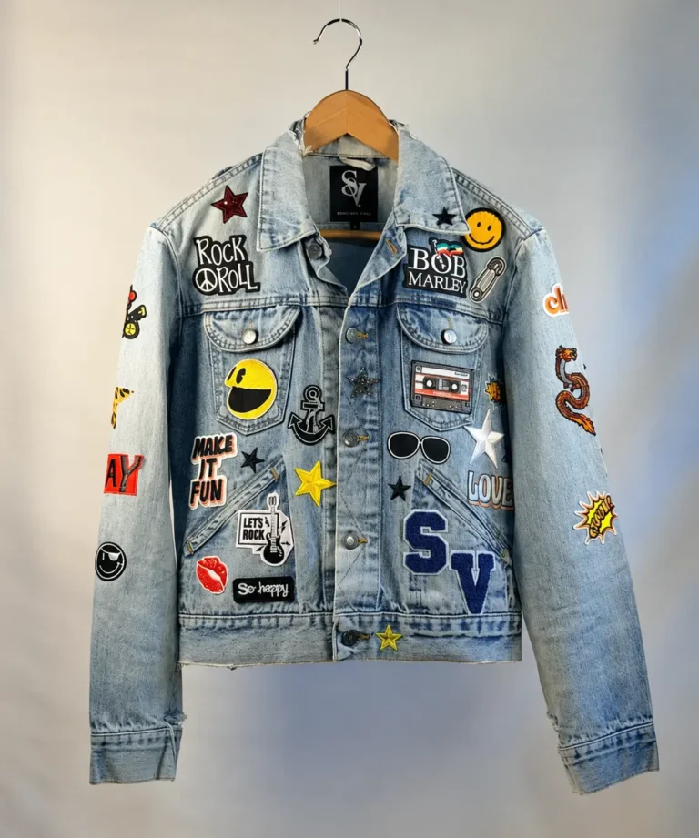 Embroidered Patchwork Denim Jacket